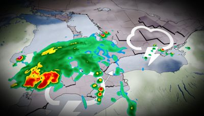 Waves of storms possible across southern Ontario into Monday