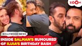 Salman Khan Affectionately Greets Himesh Reshammiya And Mika Singh At Iulia Vantur's Birthday Bash