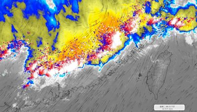 「1000km超長閃電列車」逼近中！梅雨季首波鋒面來襲 專家示警：今晚起防大雨