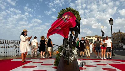 Ya hay fecha para el regreso de la estatua de Bahamontes a la cuesta del Miradero de Toledo
