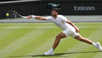 Alcaraz mostró todo su nivel ante Medvedev en Wimbledon