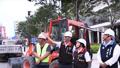 縣長徐榛蔚視察藍天麗池、統帥大樓及富凱大飯店拆除進度 徐榛蔚：拆除作業影響周邊居民盼大家共體時艱 | 蕃新聞