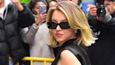 Sydney Sweeney's leather and ribbed corset dress is her third LBD in 24 hours