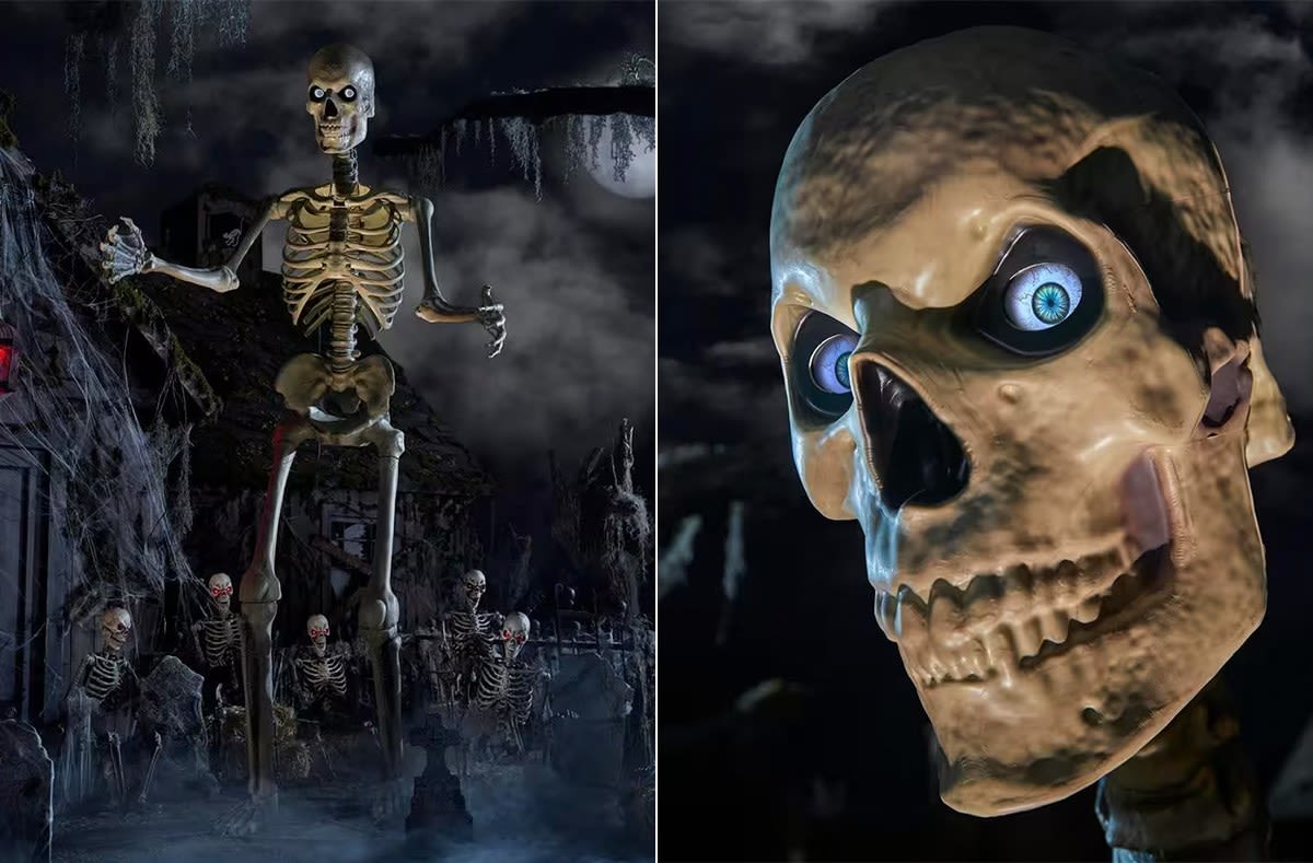 Home Depot’s 12-foot skeleton is back, so Halloween lovers should snag it now