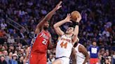 Knicks squander lead but hang on for Game 1 win over Sixers