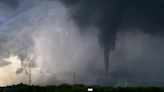 Storm chasers spot tornado in Oklahoma as hail pelts Kansas. Forecasts warn more is to come