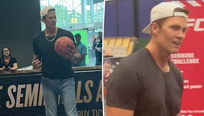 Exclusive | Tom Brady has a ball shooting hoops at Michael Rubin’s NYC Fanatics Fest