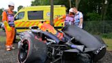 'Checo' Pérez sufre choque en el Gran Premio de Hungría