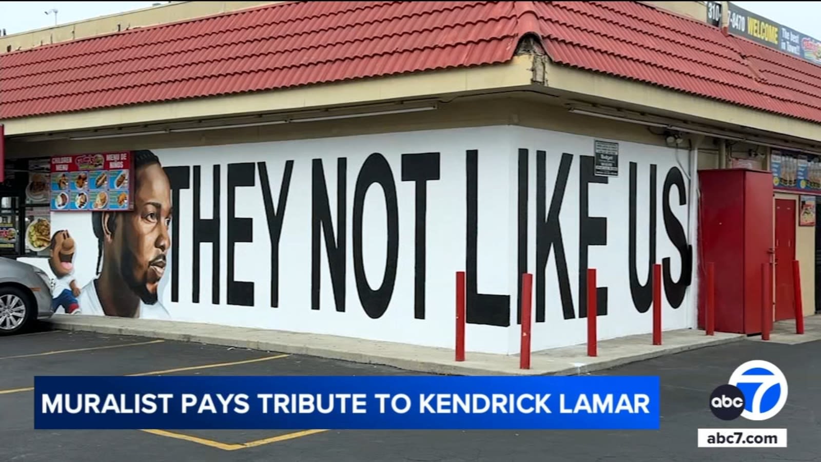 'Not Like Us' mural at iconic Compton restaurant honors Kendrick Lamar