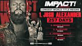Josh Alexander Becomes The Longest-Reigning IMPACT Wrestling World Champion