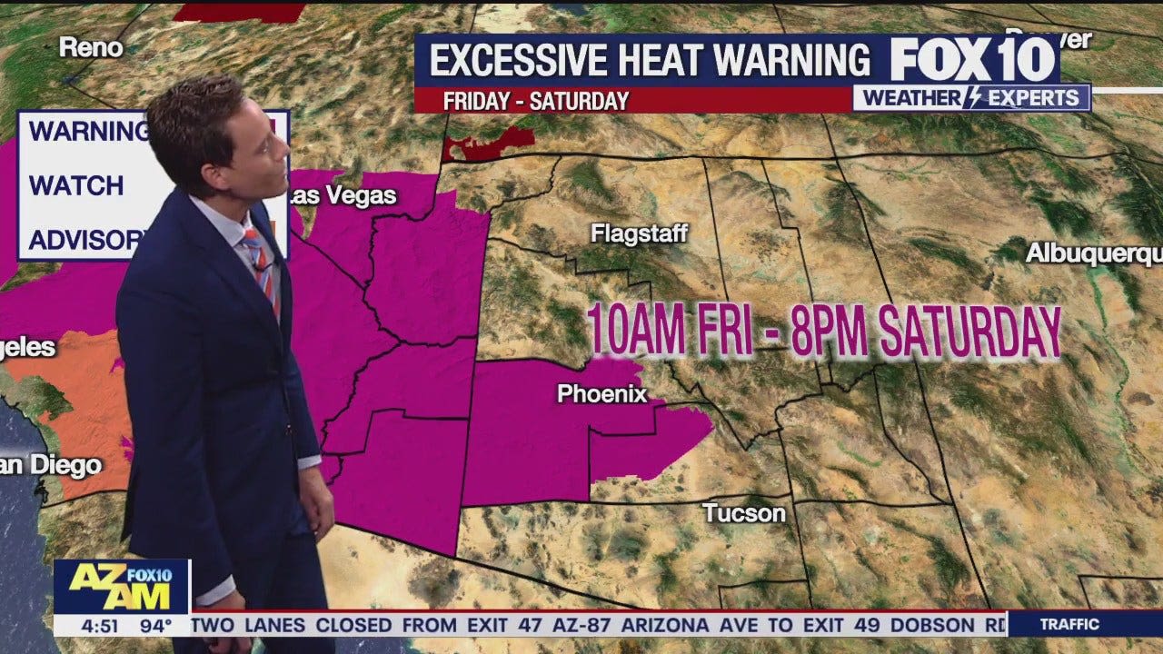 Arizona weather forecast: Excessive heat warning in Phoenix area