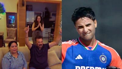 Abhishek Sharma's Family Celebrates His Maiden Century In T20Is, Video Goes Viral - WATCH - News18