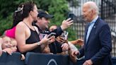 Biden says he’s ‘not going anywhere,’ takes shot at Trump during Fourth of July event