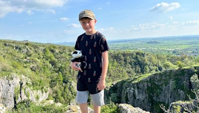 TV stars wish boy, 8, luck with mountain climb