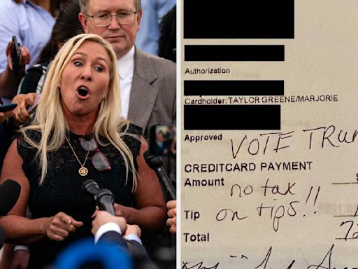 Marjorie Taylor Greene's Receipt Is Going Viral