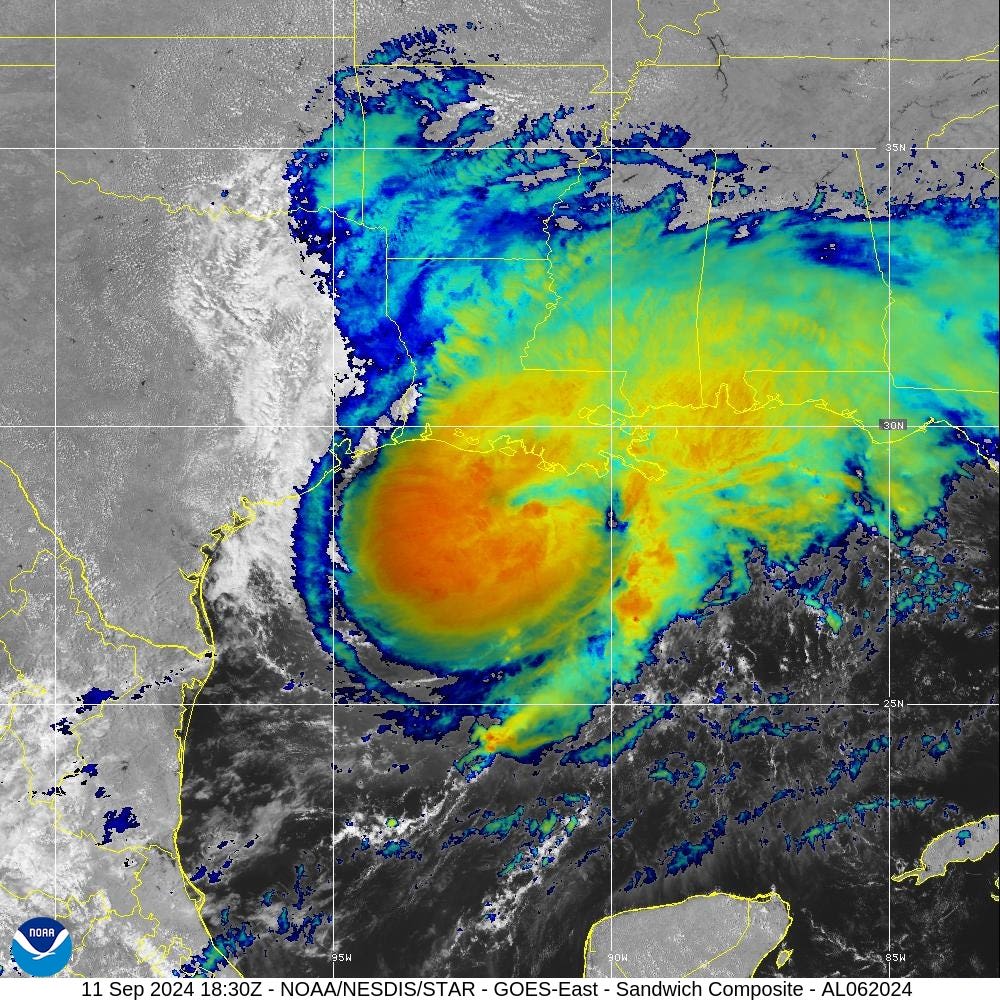 'Hunker down': Hurricane Francine makes landfall in Louisiana