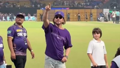 IPL 2024: KKR's co-owner Shah Rukh Khan greets fans in style, performs dance steps in the stadium, watch video