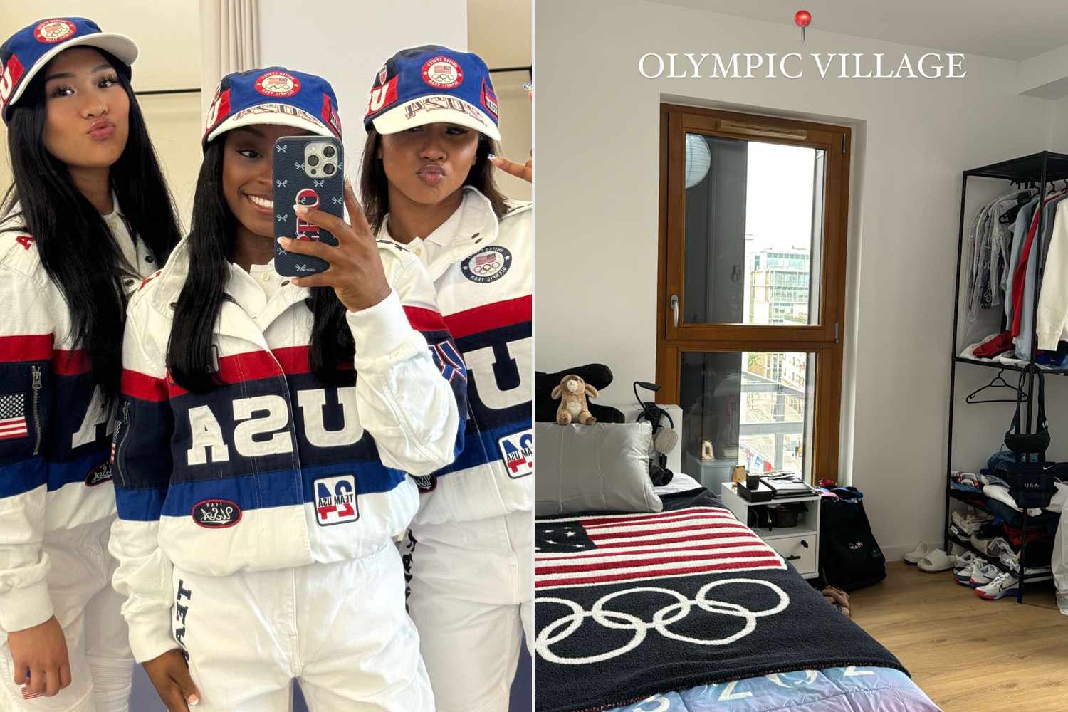 Simone Biles Shares Glimpse of Her Room in Paris Olympic Village — Plus Team USA's Ralph Lauren Tracksuits