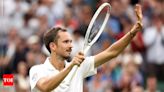 Daniil Medvedev survives Alexandre Muller scare to reach Wimbledon third round | Tennis News - Times of India