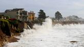 What caused the huge waves that battered California’s coast?