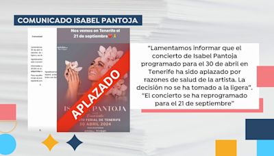 Alarma por la salud de Isabel Pantoja: ¿Por qué suspende su próximo concierto?