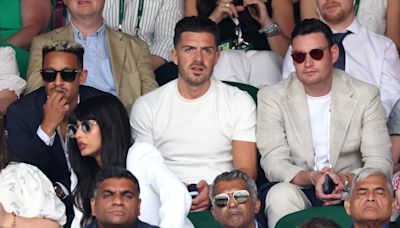Jack Grealish takes to Centre Court to watch men's Wimbledon final