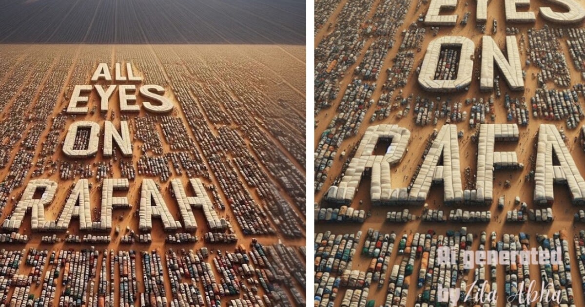 ‘All eyes on Rafah’ is the Internet's most viral AI meme. Two artists are claiming credit.