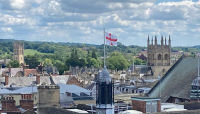 England flag flies high above Oxford as Three Lions roar into Euros final