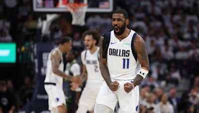Kyrie Irving 'Thankful' for Mavs Journey to NBA Finals: 'Court, Jerseys, Shoes Turning Gold!'