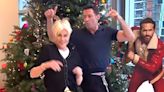 Hugh Jackman and Wife Deborra-Lee Furness Dance Next to Cardboard Cutout of Ryan Reynolds