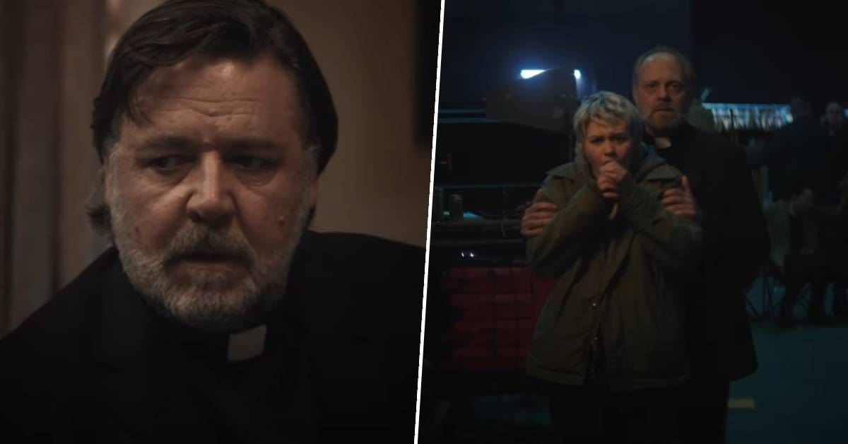 Russell Crowe is a pretend priest plagued by very real demons in the creepy first trailer for new horror movie The Exorcism