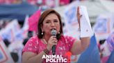 Xóchitl Gálvez firma con sangre que no quitará los programas sociales de AMLO