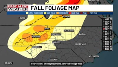 Here’s when 2024 fall colors will peak in North, South Carolina