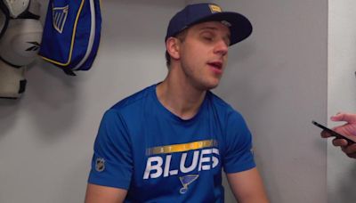 Blues captain Brayden Schenn says in last game they'll try to 'mess up the playoff standings'