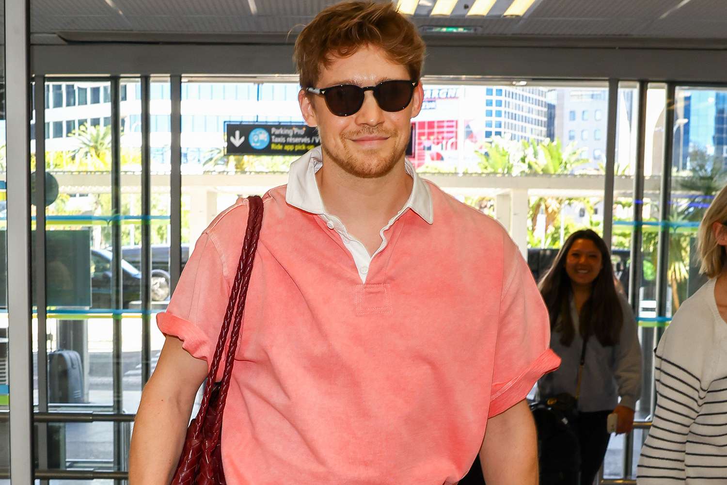 Joe Alwyn Seen at an Airport in France After Promoting Upcoming Movie at the Cannes Film Festival