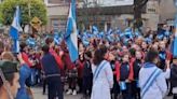 Los alumnos de Gálvez honraron a la bandera argentina con la tradicional promesa