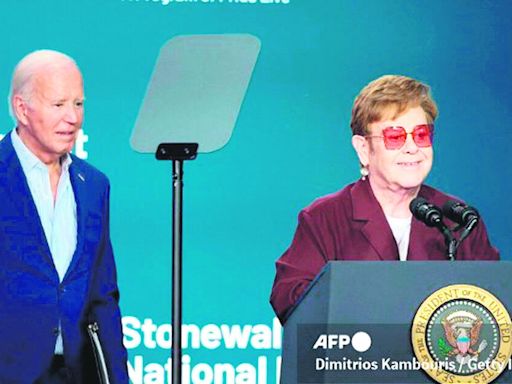 Elton John en evento organizado por el presidente Joe Biden: "La lucha por la libertad y la igualdad es continua”