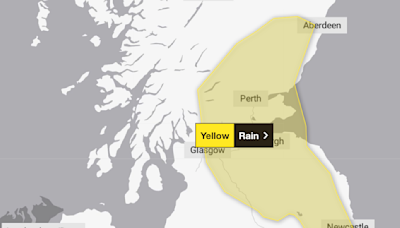 Weather warning maps show where heavy rain will hit UK