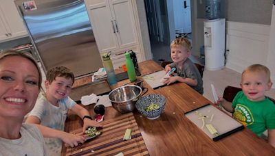 Dylan Dreyer Shares Sweet Mom Moment of All 3 Sons Helping Prepare Dinner: 'A Little Delayed but Who Cares'