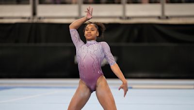 Gymnast Skye Blakely's of reaching the Olympics end after rupturing her right Achilles