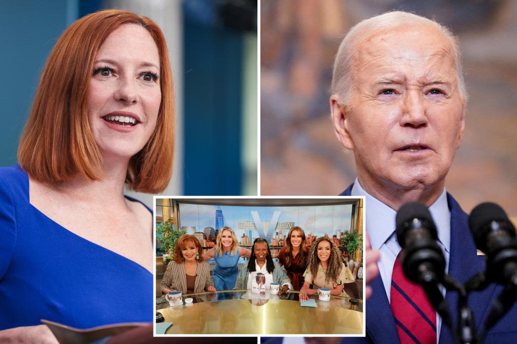 Jen Psaki says Biden should go on ‘The View’ rather than hold press conferences