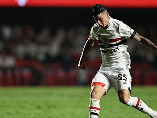 James regresa y juega 5 minutos en el empate ante Palmeiras