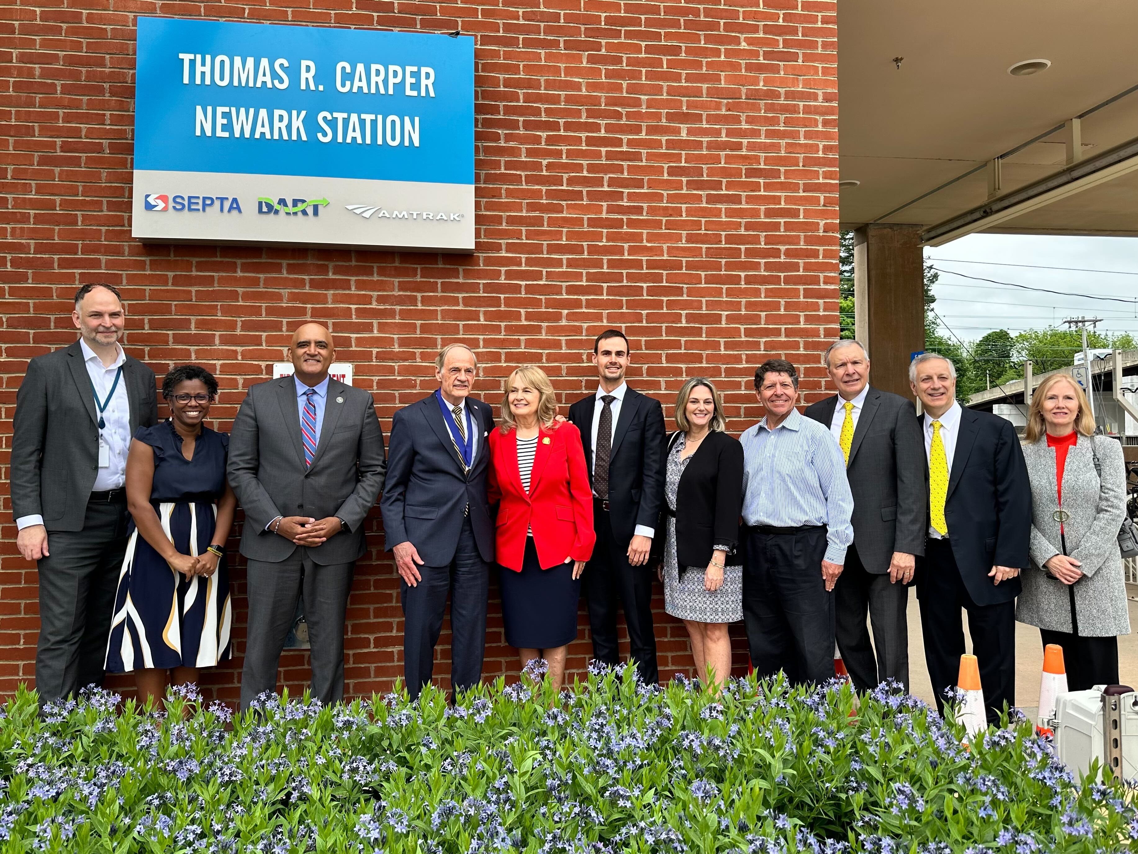 Delaware train station named after state’s record-setting Senator Tom Carper