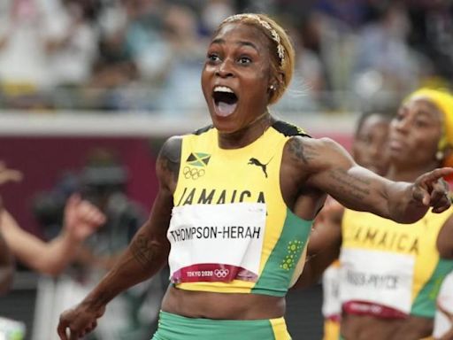 Elaine Thompson, baja en los Juegos de París, no podrá emular a Usain Bolt