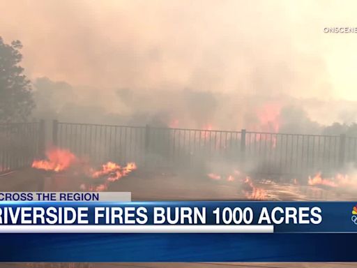 Wildfires Force Evacuation of 1500 Homes in Riverside, California