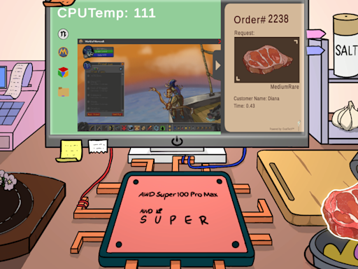 CPU烤肉小遊戲免費下載！《CPU-Chef》通過開關程式烤出最完美的肉