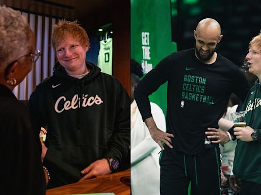 NBA: Ed Sheeran apoya a los Boston Celtics en la final de Conferencia del Este