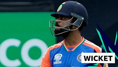 T20 World Cup: India v Pakistan - Virat Kohli caught out in second over