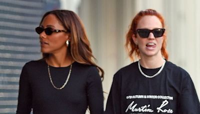 Jess Glynne and girlfriend Alex Scott put on a loved-up display