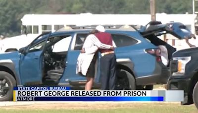 After serving 31 years, Alabama inmate Robert George celebrates release from prison